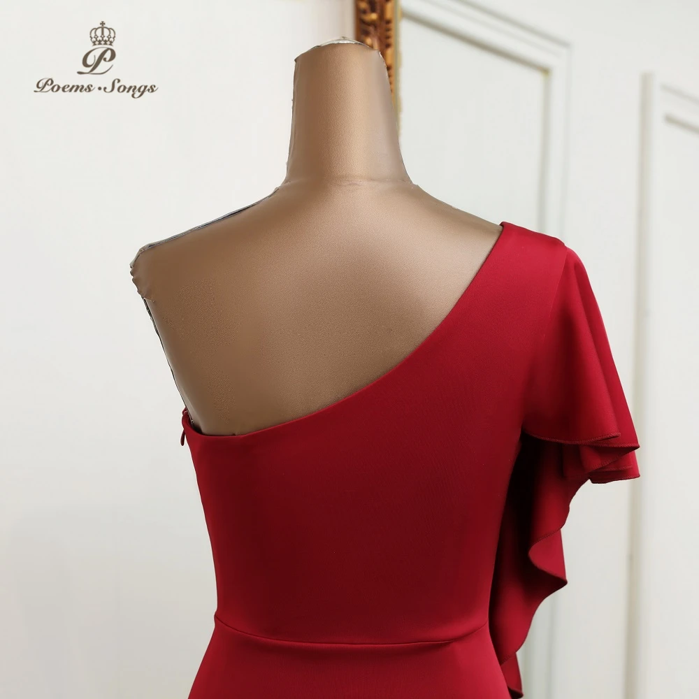 Robe Longue Soirée Lipsy Rouge Diamant - Une épaule - Taille 8 - Occasion Très Bon état