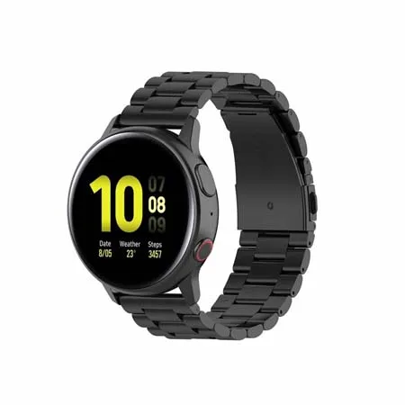 Для samsung galaxy watch Active active 2(40 мм 44 мм) универсальная стальная полоса 20 мм Ширина