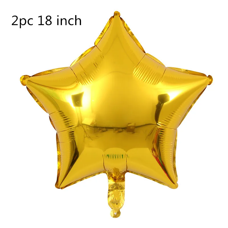 2pcs gold GIHOO 5 шт космонавты и ракеты корабль фольгированные шары космическое пространство с днем рождения галактика вечерние украшения Дети воздушный шар детский душ - Цвет: 2pcs gold