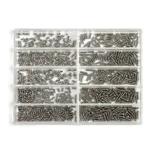 Shellhard 500 шт. микро очки из нержавеющей стали, гайки для часов, отвертка, Ремонтный инструмент, наборы микро-винтов, ассортимент инструментов