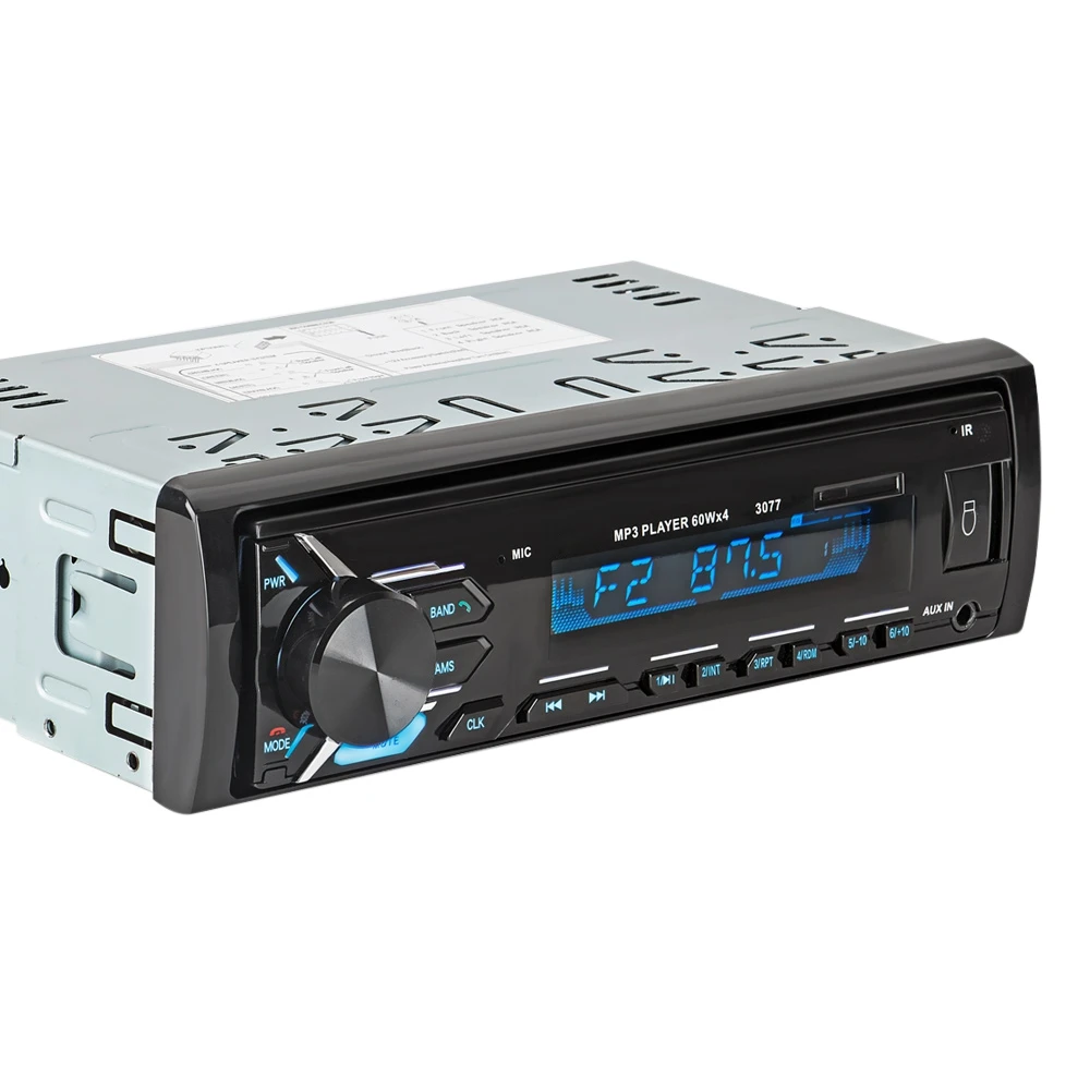 Новинка 3077 Bluetooth Авто MP3 плеер мультимедийная система 87,5-108,0 МГц fm-радио с пультом дистанционного управления XQ-196