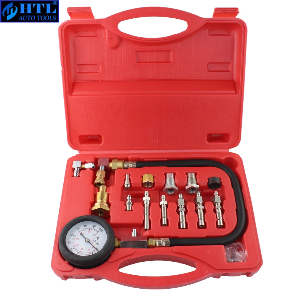 Automotive Tools TU15A Diesel Engine Compression Tester Kit Engine Pressure Gauge 01000psi