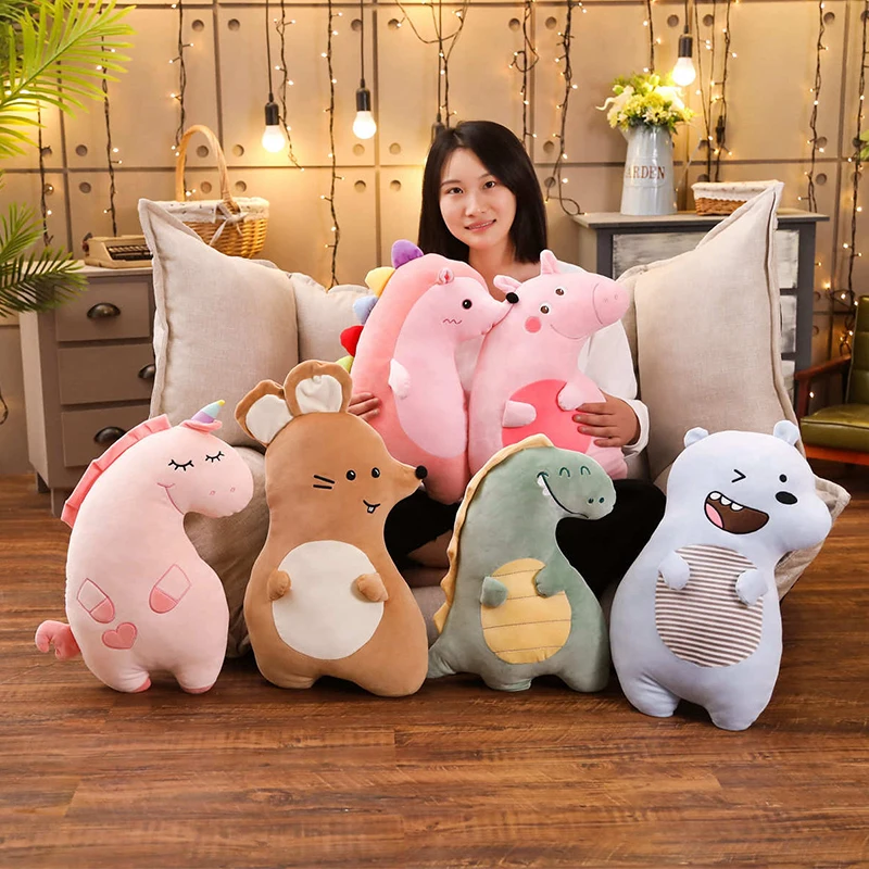 Мягкие игрушечные зверушки из мультфильма Kawaii плюшевая мышь поросенок Единорог