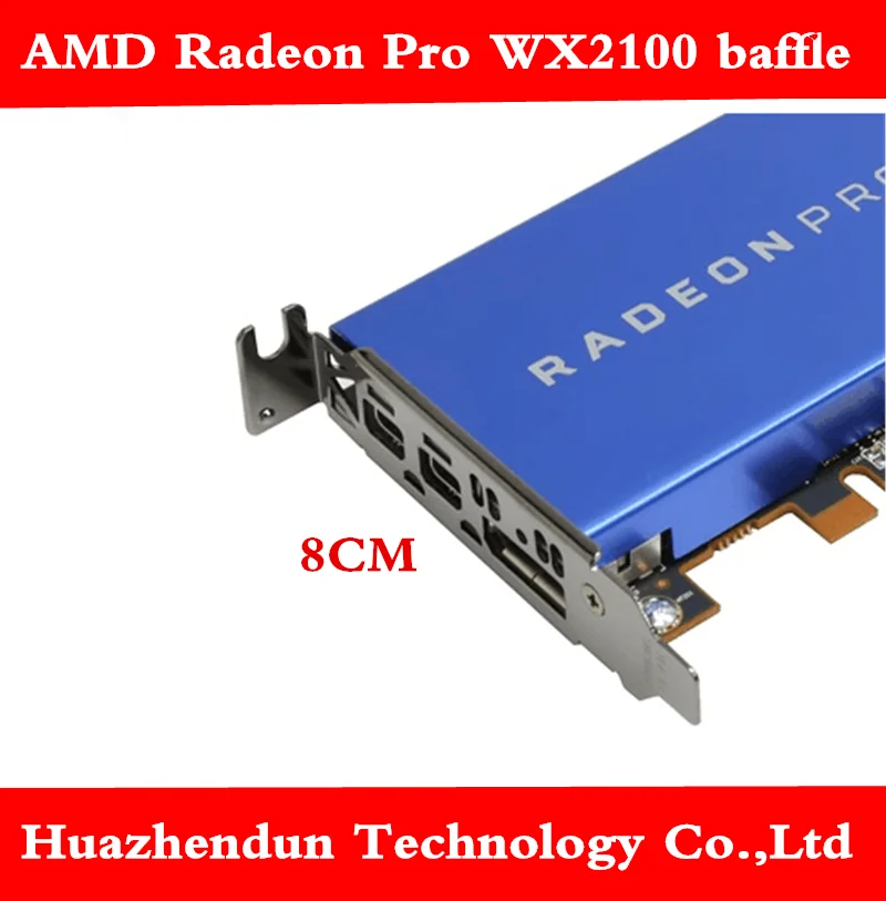 Полуободок для AMD Radeon Pro WX 2100 wx2100 видеокарта 8 см короткий ободок маленьких шасси 1