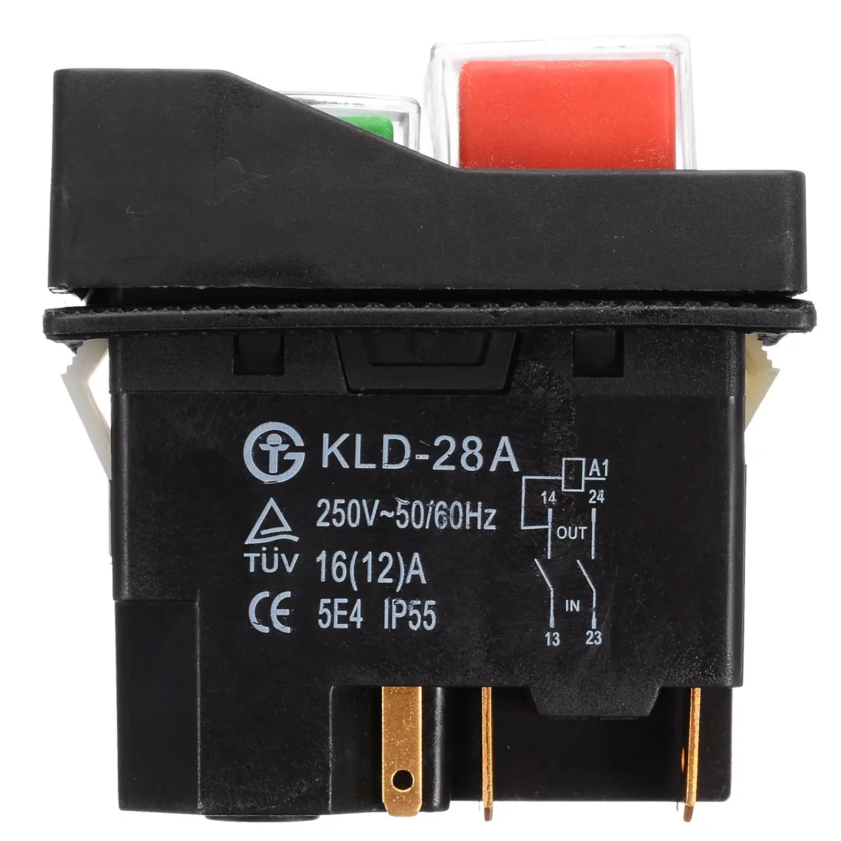240V Electric On Off Switch 5-pin Socket For Minimix 140 150 Cement Concrete Mixers Replacement Electrical Red Green Switch