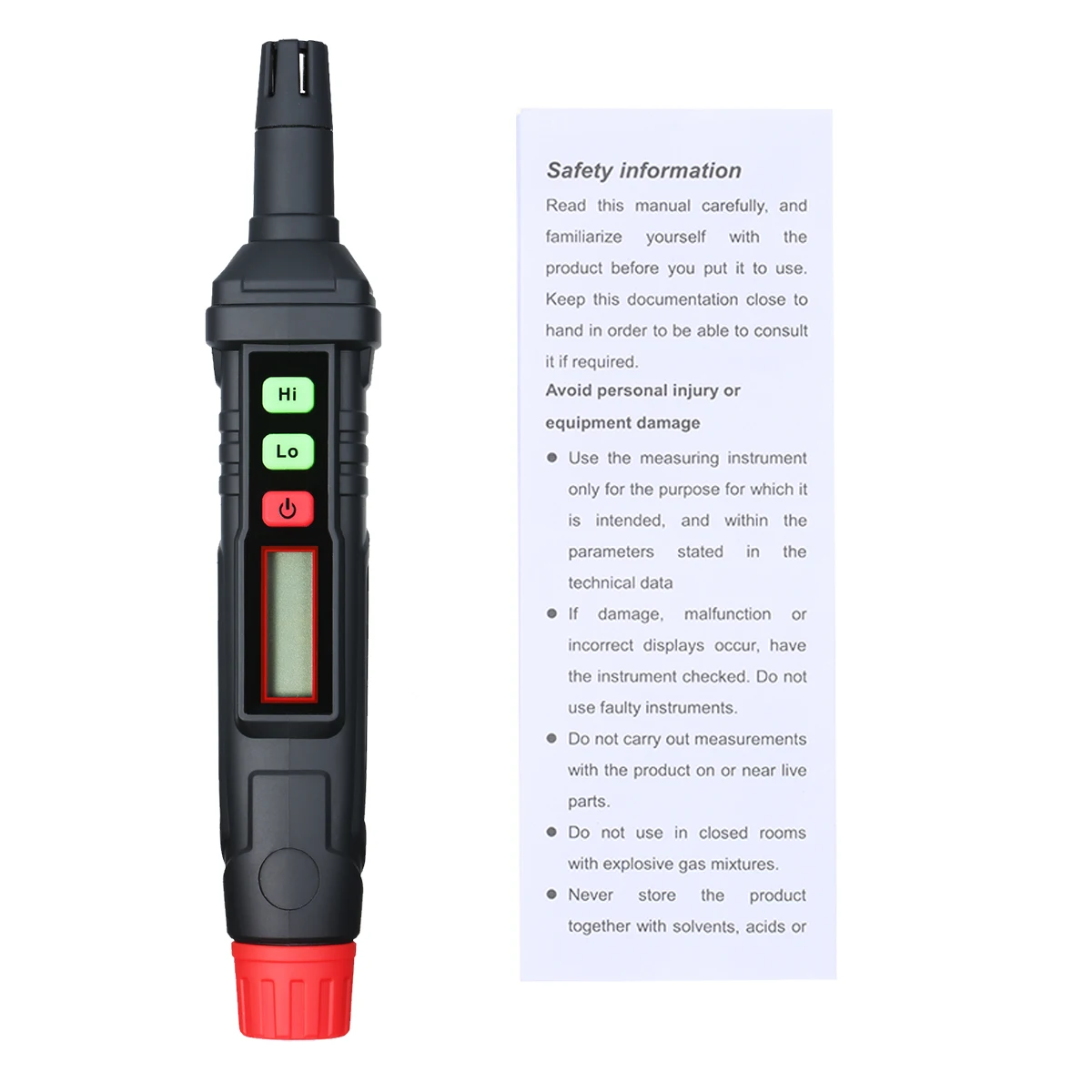HABOTEST Portable Gas Leak Detector Alarm Combustible Gas Detector with Audible and Visual Alarm All Types of FlammableGases gas leak detector
