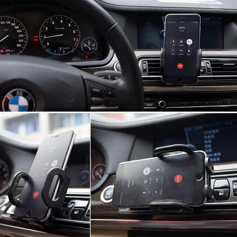phone holder car sucker air vent Clip 2 types set 360° Rotated Mobile Phone Mount Stand GPS cell-phone holder Support