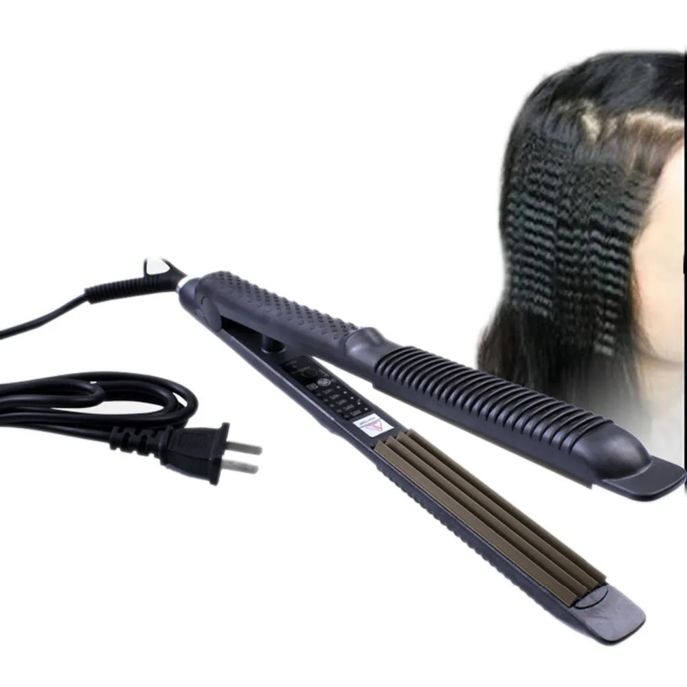 

Straightening corrugated Crimper Waves Curling Iron Temperature Control Titanium Electronic Hair Straighteners tools