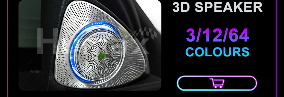 Для Mercedes C class w205 C63 C200 C250 Автомобиль DIY для естественного освещения 3/12/64 цвета светодиодный окружающей среды светильник с подсветкой для вагонетки с противовесом