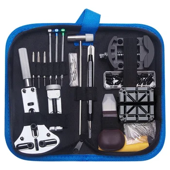 

146Pcs/Set Professional Watch Repair Tool Kit Watchmaker Case Opener Link Remover Spring Bar Set Carry Bag