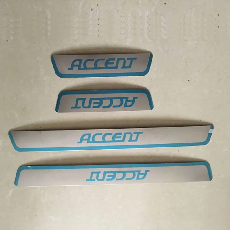Для hyundai Accent Sedan 2012 2013 накладки на пороги и арьергарды для стайлинга автомобилей, автомобильные аксессуары, 5 шт
