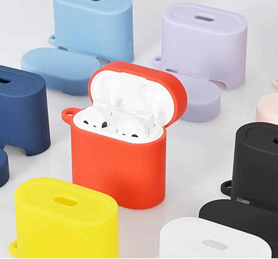 Силиконовый беспроводной футляр для наушников чехол для Xiaomi Airdots Pro 2 Air 2 TWS сумка для наушников Аксессуары для наушников Защитный чехол