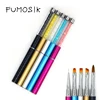 Brushes for manicure Nail Art Tool Carving Pen Acrylic UV Gel nails Extension Liner Grids Flower DIY Design Drawing Liner Brush 1