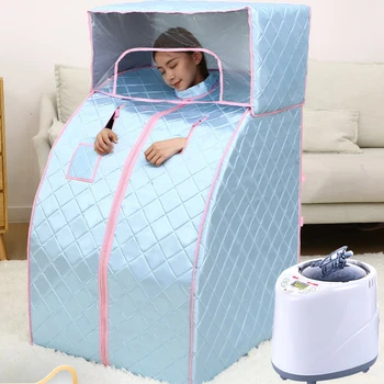 

Sauna Detox Steaming Box Portable Home Spa Weight Loss Head Cover Removable With Stainless Steel Herbal Fumigation Machine