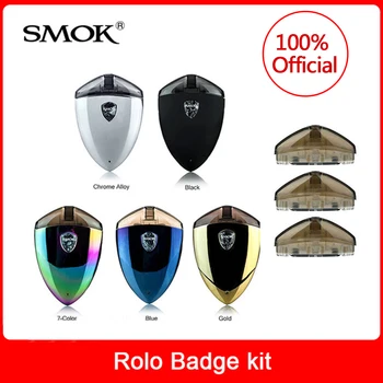 

Original SMOK Rolo Badge Starter Kit built in 250mAh Battery All-in-One Pod System 2ml with LED Light Electronic cigarette kit