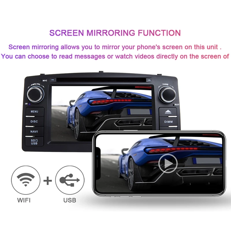 Android 9,0 автомобильный dvd-плеер для Toyota Corolla E120 BYD F3 2 Din Автомобильный мультимедийный Стерео gps Авто Радио Навигация
