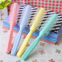 straight hair comb Volume Comb Curly Hair Combs Buckle Home Blowing Straight Hairdressing Pear Flower Head Cylinder Hairbrush