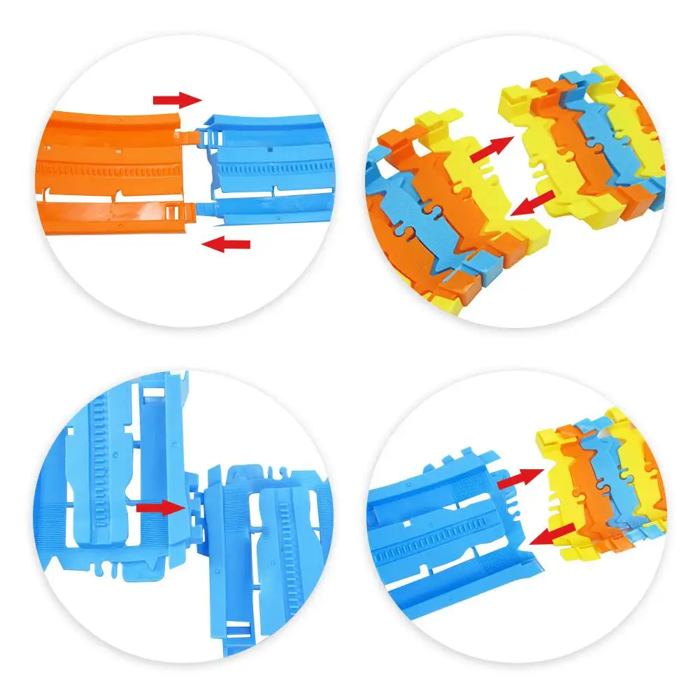 Building Blocks Train Track Railway Toy DIY Building Block Toys Set Education Construction Toys For Kids 5