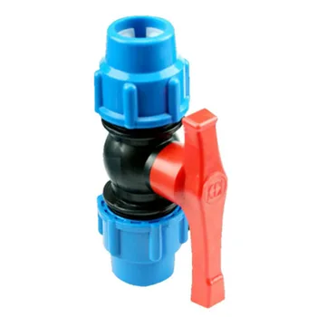 

For HDPE Plastic Stop Valve For Alkathene Water Pipe 20-32mm Connector