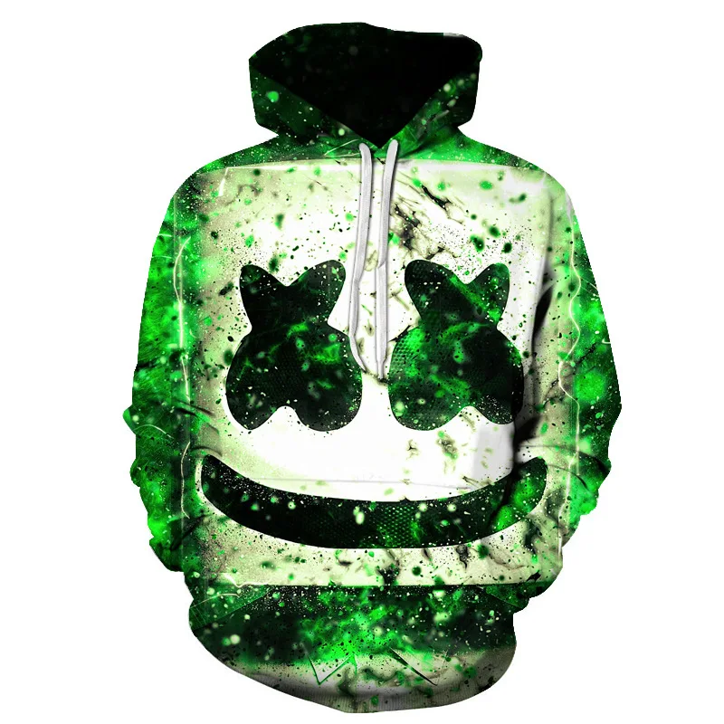 DJ Marshmallow felpa con cappuccio personalizzata uomo donna Bar Music  Party Marshmallow Mask Costume Cosplay|Hoodies \u0026 Sweatshirts| - AliExpress