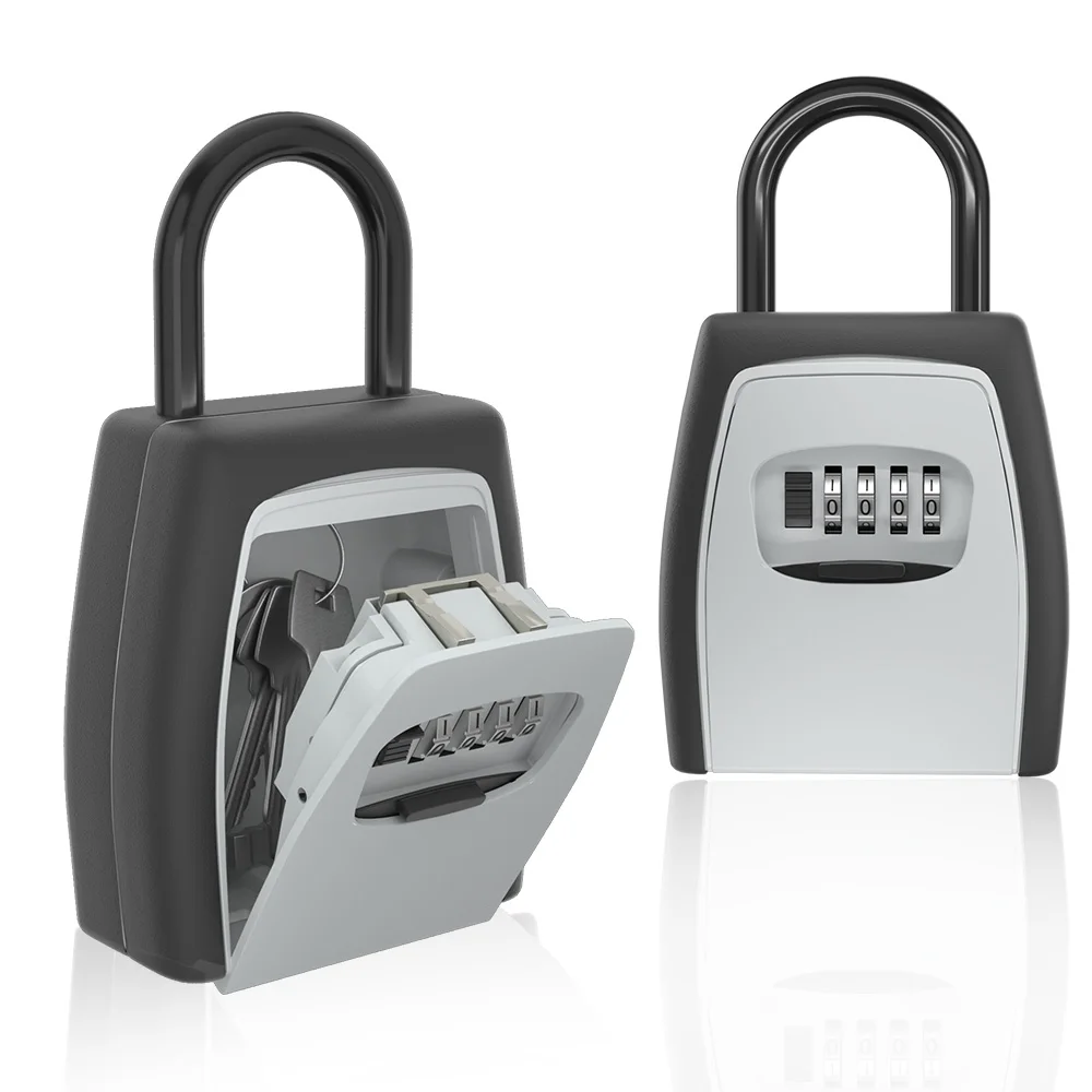

GANCHUN Key Lock Box Combination Lockbox with Code for House Key Storage Combo Door Locker