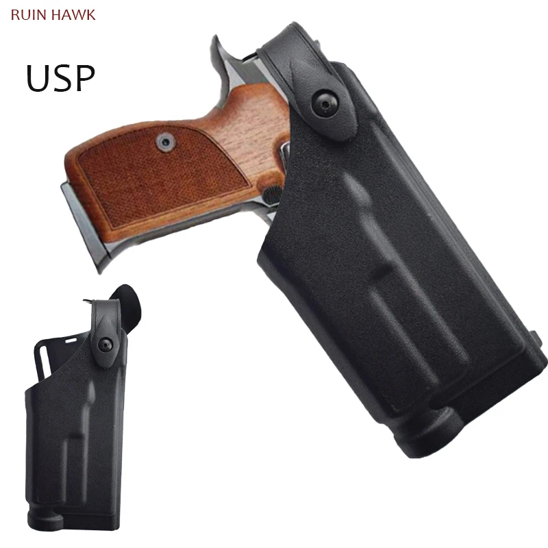 Gun Holster HK USP with Flashlight Tactical Gun Accessories High Quality USP Compact A Real Pistol Holster Airsoft Accessories hunting tactical gun accessories right hand airsoft combat pistol for hk usp with flashlight gun holster