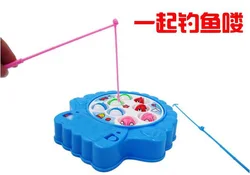Canne à pêche rotative et dribble pour enfants, jouet électrique, plaque magnétique, musique, bébé, éducatif, à piles, 2021 