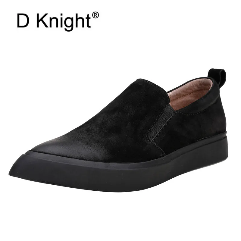 

Женская обувь; Сезон весна-осень; Лоферы из натуральной кожи на плоской подошве; Мягкие удобные женские повседневные Мокасины без застежки на платформе; Женская обувь