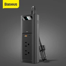 Автомобильный инвертор Baseus, 12 В постоянного тока в 110 В переменного тока, 150 Вт Автомобильный инвертор Baseus, 12 В постоянного тока в 110 В переменного тока, 150 Вт