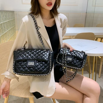 

Fashion leisure lattice chain shoulder bag classic design European and American style versatile One Shoulder Messenger Bag