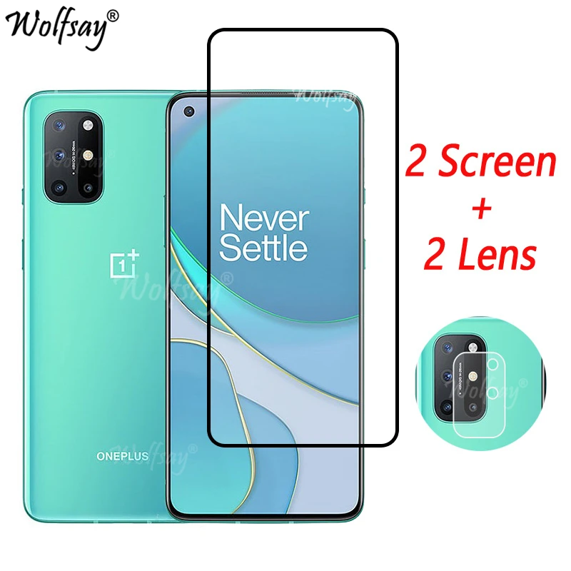 Full Cover Tempered Glass For OnePlus 8T Screen Protector For OnePlus 8T 1+8T Nord N100 N10 5G Camera Glass For OnePlus 8T Glass afbeelding