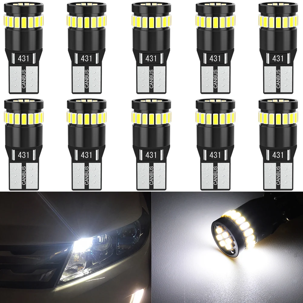 10x W5W LED T10 Светодиодные внутренние автомобильные фары для Mitsubishi Outlander Lancer 10 9 Galant ASX