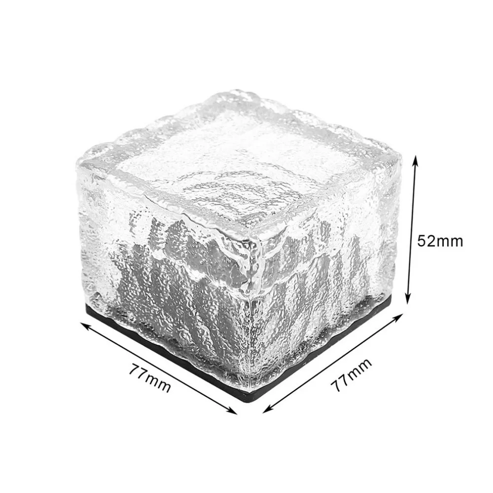 

Dropshipping Waterproof Solar Powered LED Rock Light Cube Brick Design Garden Lawn Balcony Decorative Light Lamp