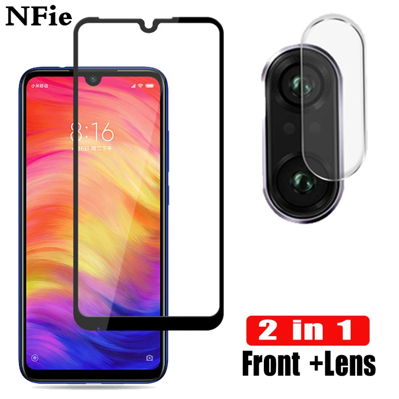 

2-in-1 Tempered Glass for Xiaomi Redmi Note7 Pro Screen Protector & Lens Glass Protective Film Redmi 7A 6 6A Note6Pro 5a K20 Pro