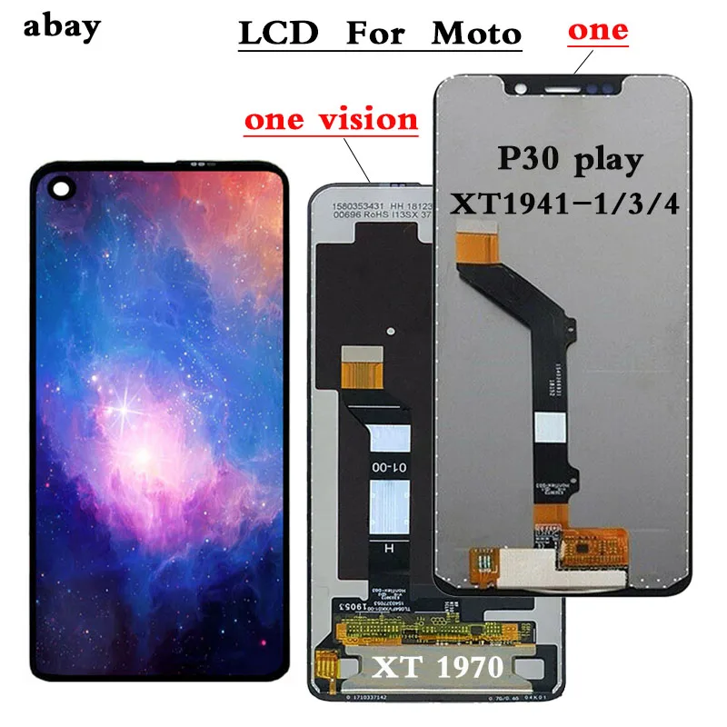 Для Motorola Moto One Vision P50 XT1970 ЖК-дисплей + сенсорная панель дигитайзер в сборе для P30 Play