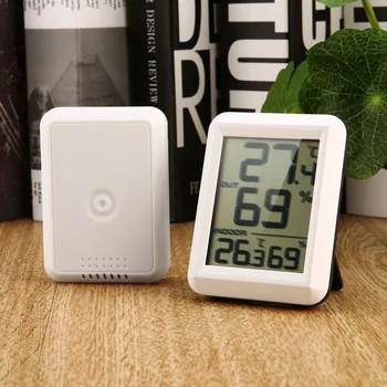 

Digital LCD Wireless Thermometer Hygrometer with Transmitter Temperature Humidity Testing Meter Indoor Outdoor Weather Station
