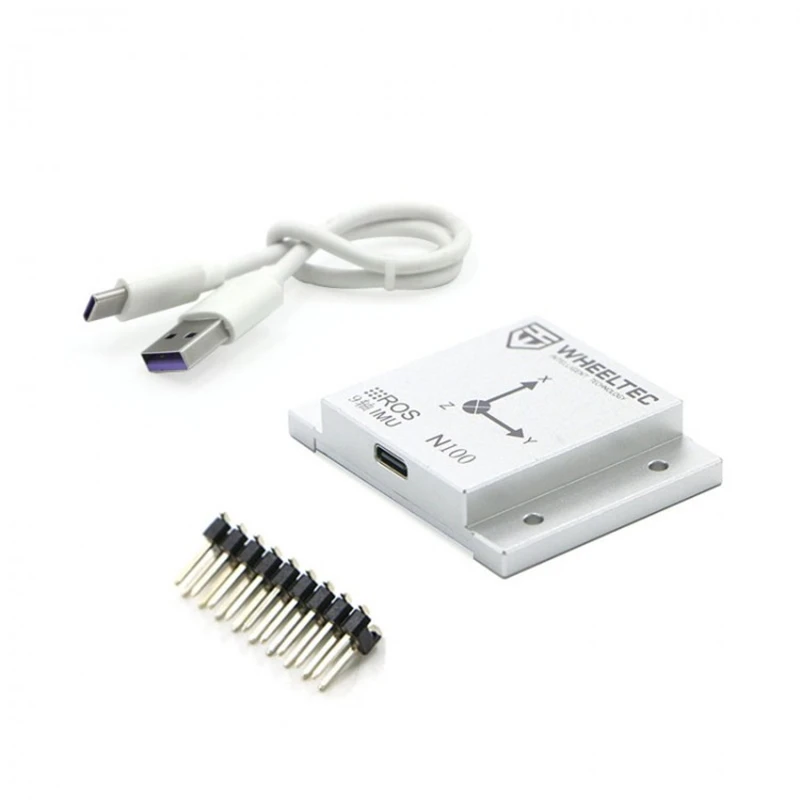 WHEELTEC N100 IMU Module w/ Metal Shell 9-Axis Attitude Sensor Magnetometer USB Serial Port Output