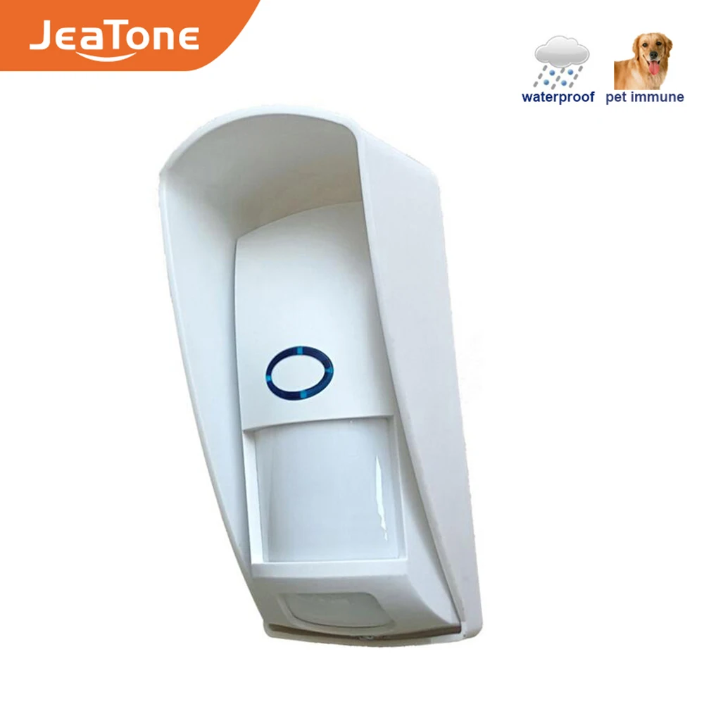 JeaTone Wireless PIR sensor Infrared Motion Detector 433Mhz pet Immune Waterproof for Home Security Alarm System 1pcs 2pcs 4pcs