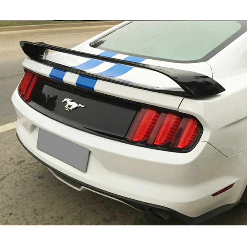 

GT ABS material sun visor tail bag trunk primer color, suitable for Ford Mustang 4 segment spoiler 2015-2017