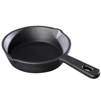 

1PC Portable Frying Pan Flat Base Non-stick Wok for Home Restaurant Kitchen Store