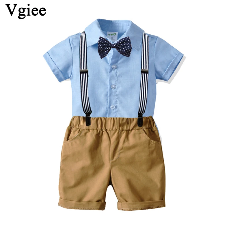 Vgiee/одежда для малышей; Детский комплект для мальчиков; повседневные шорты из хлопка и полиэстера; летняя детская одежда для мальчиков; CC692