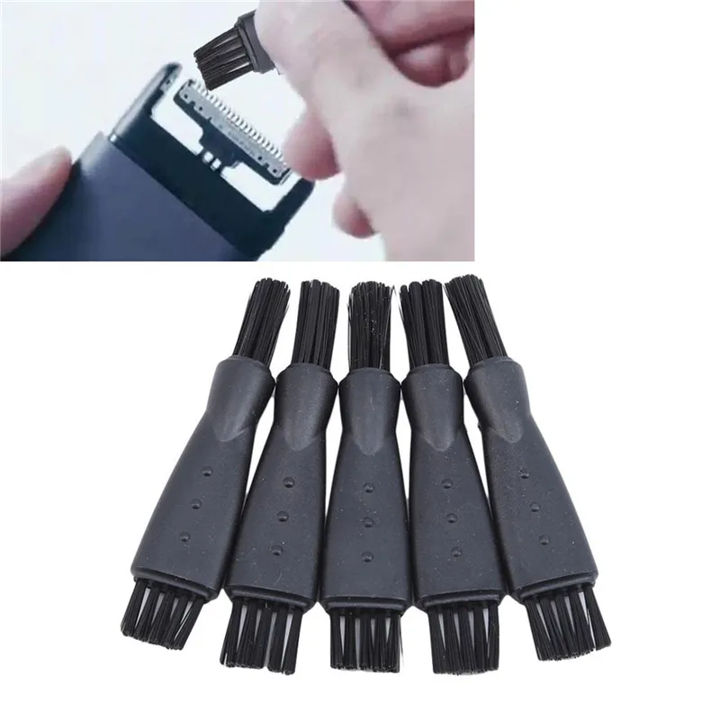 

5PCS Mens Shaver Accessory Razor Brush Hair Remover Cleaning Tool Black Plactic Replacement Head Hair Shaving Tools