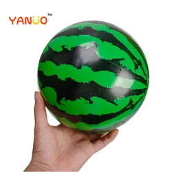 Bola saltitante de borracha, bola criativa saltitante de melancia para brincadeira e piscina, presente para educação inicial, brinquedos macios para crianças