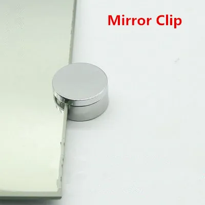 

4Pcs/Lot Zinc Wall Mount Frameless Mirror Clip Clamp Boring free Chrome Glass