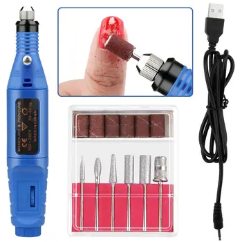

Professional Manicure Machine Mill Ceramic Cutter Electric Nail Drill Bits Set Nail Art Sanding File Gel Polish Remover Equipmen