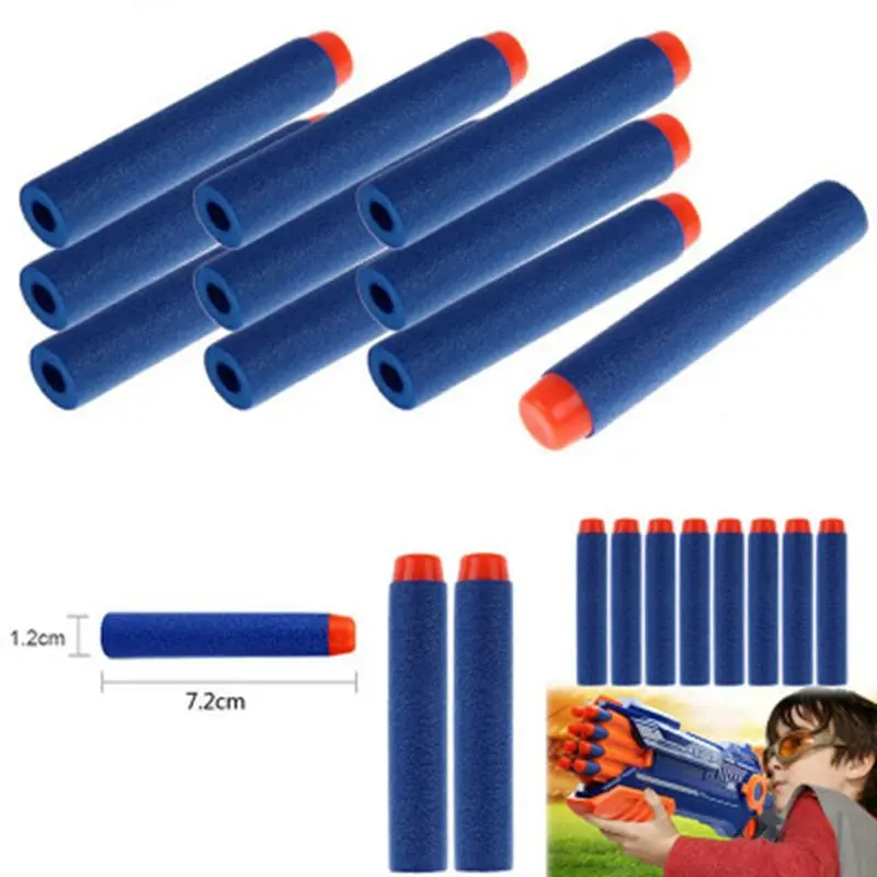 100 шт. Nerf пулями мягкими дырочку головы 7 2 см заправка игрушка дартс оружейные