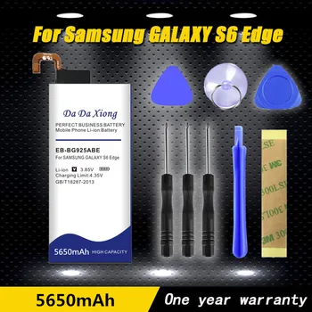 

2020 Original 5650mAh EB-BG925ABE Li-ion Phone Battery for Samsung GALAXY S6 Edge Battery G9250 G925F G925FQ G925S Gift tools