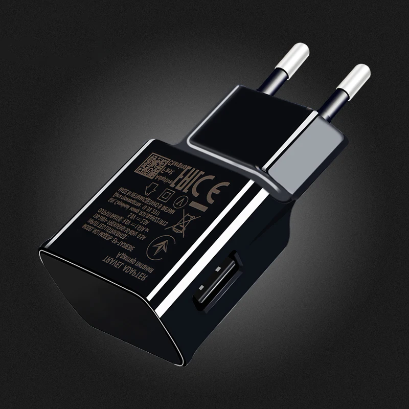 Для samsung адаптивный Быстрый Fharger 9V 1.67A и 5V 2A Быстрая зарядка для Galaxy A50 A70 A60 S10 8 9 plus note 8 9 plus Кабель type C - Тип штекера: Only EU Charger