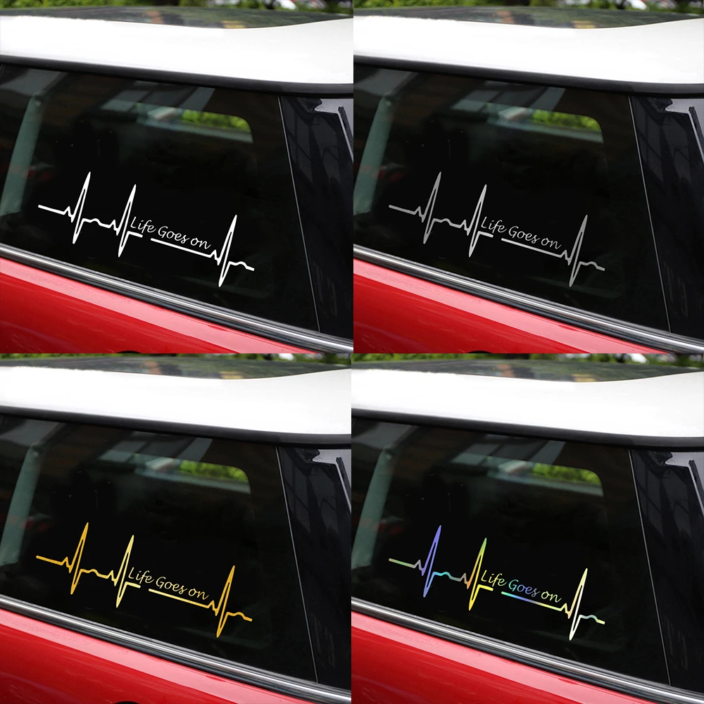 life goes on Car Sticker and Decals Car Bumper Sticker Motorcycle Car