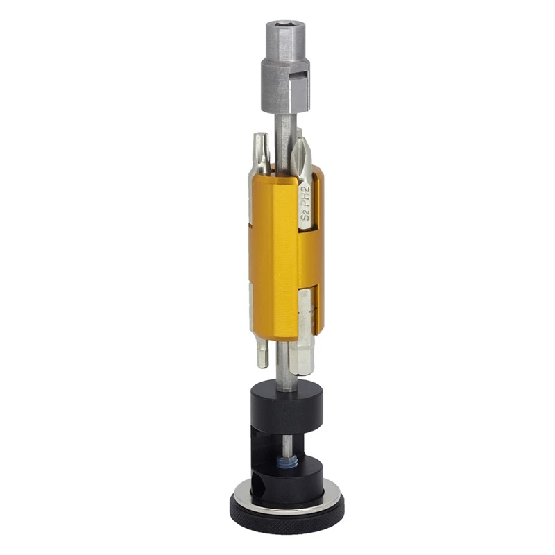 

New SRWRN Aluminum Bike Bicycle Invisible Repair Tool Set Multi Portable Upgraded Version Hexagon Screwdriver T25 Wrench,Black